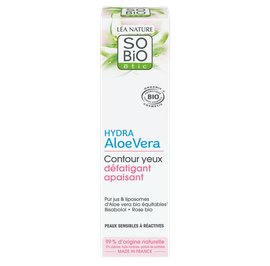 Soothing anti-fatigue eye contour, sensitive to reactive skin - Hydra Aloe Vera - So'bio étic - Face