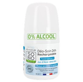 High tolerance Refillable 24h Deodorant - Organic Aloe vera juice - So'bio étic - Hygiene