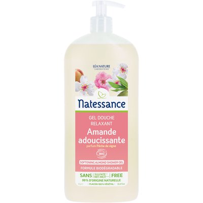 Softening almond shower gel - Natessance - Hygiene