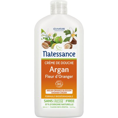 Argan orange blossom shower cream - Natessance - Hygiene