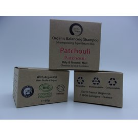 Balancing Solid Shampoo - Patchouli - Oily & all Hair Types - Earth Sense Organics SAS - Hair