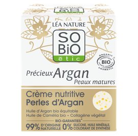Argan pearls nourishing cream - Précieux Argan Mature skin - So'bio étic - Face