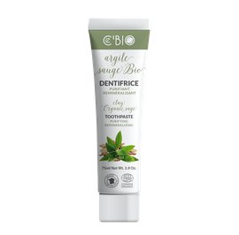TOOTHPASTE CLAY ORGANIC SAGE Remineralizing - CE'BIO - Hygiene