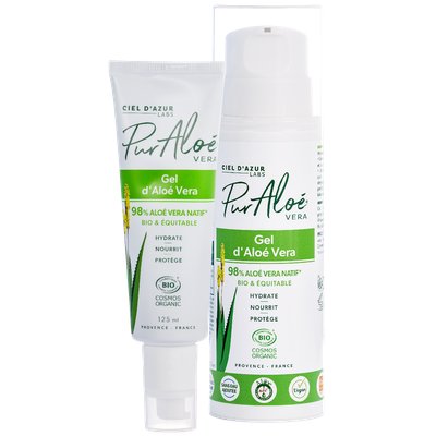External Gel - Aloe Vera 98% - Pur'Aloé - Vera - Face - Hair - Body
