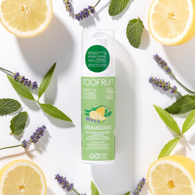 Mousticool moisturizing repellent lotion - TOOFRUIT - Flavours