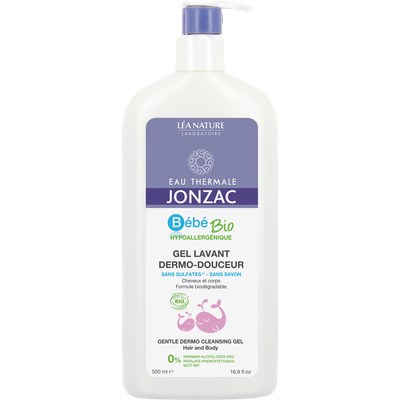 Gentle dermo cleansing gel - Hair and body - Bébé Bio - Eau Thermale Jonzac - Hygiene - Baby / Children
